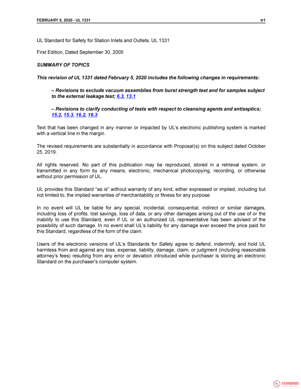 UL 1331 PDF UL 1331 PDF